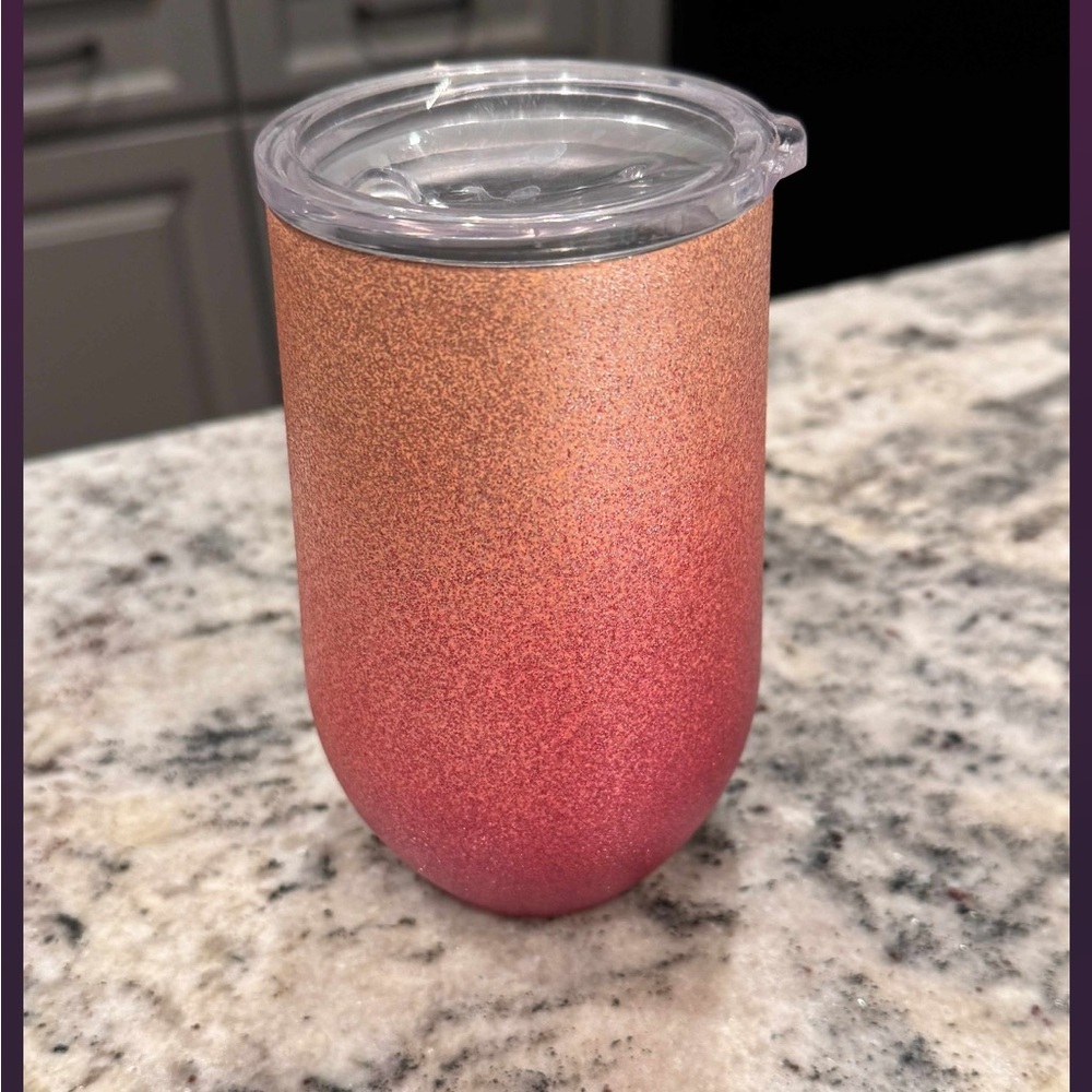 Gradient Pink and Orange Tumbler 6x4in